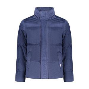 Rifle Polyester Coat with Tailored Fit Men Blue Jackets
